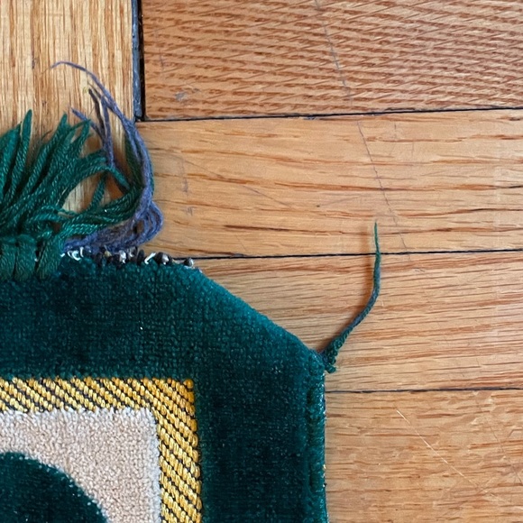 Forest Green & Gold Vintage Turkish Tapestry - Picture 4 of 8